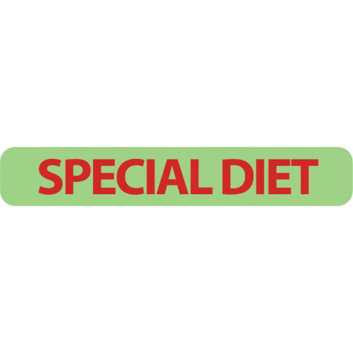 N700-COMP - 1/4" X 1-1/2" N202SPE -SPECIAL DIET Dietary Alert Label