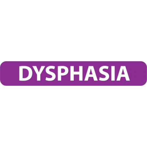 N202DYS - 1/4" X 1-1/2" Dietary Alert Label -DYSPHASIA