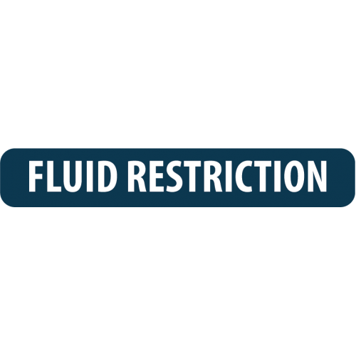 N202FR - 1/4" X 1-1/2" Dietary Alert Label -FLUID RESTRICTION
