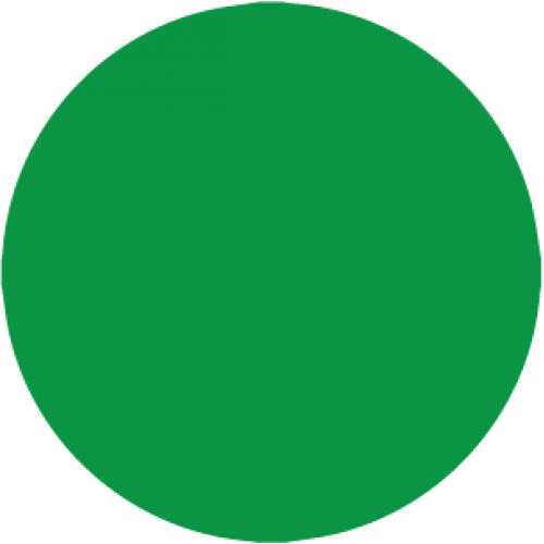 N200GRE - 1/2" Green Color Dot -350 per roll