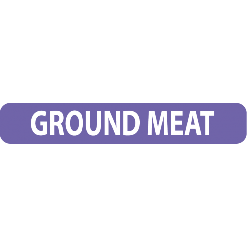 N202GM - 1/4" X 1-1/2" Dietary Alert Label -GROUND MEAT