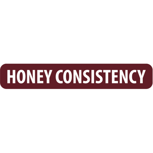 N202HC - 1/4" X 1-1/2" Dietary Alert Label -HONEY CONSISTENCY