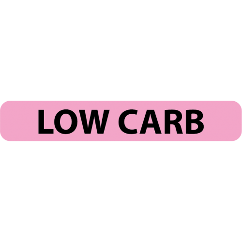 N700-COMP - 1/4" X 1-1/2" N202LCA -LOW CARD Dietary Alert Label