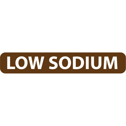 N700-COMP - 1/4" X 1-1/2" N202LSO -LOW SODIUM Dietary Alert Label