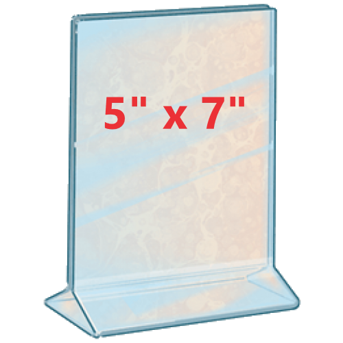 Menu Display- 5" x 7" Two View Table Display- N115C