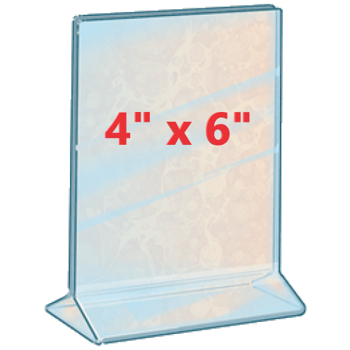 Menu Display- 4" x 6" Two View Table Display- N115B