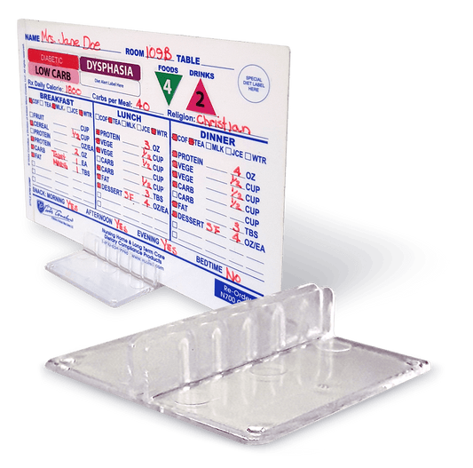 Clear Tray Card Holder- 1-1/2" X 2-1/2" Base  -N138