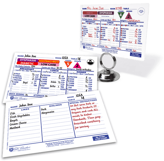 N-700 Dietary Compliance Card -100 COUNT