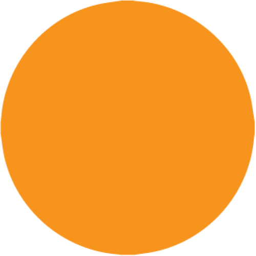 N200ORA - 1/2" Orange Color Dot -350 per roll