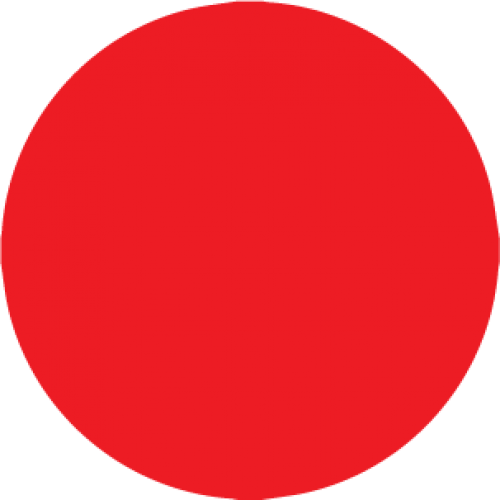 N200RED - 1/2" Red Color Dot -350 per roll