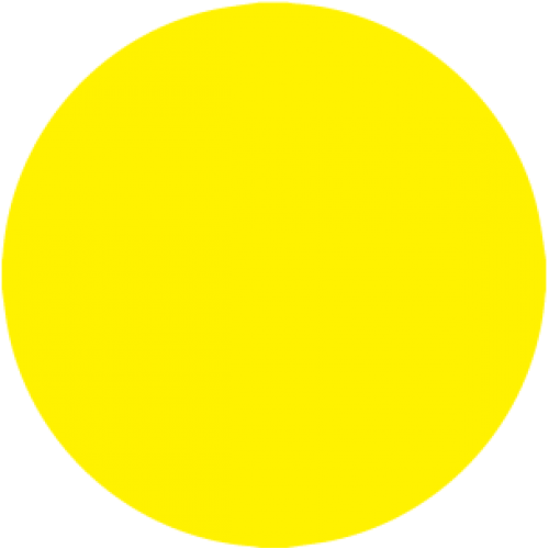 N200YEL - 1/2" Yellow Color Dot -350 per roll