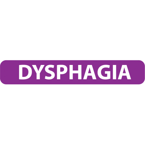 N700-COMP - 1/4" X 1-1/2" N202DYS -DYSPHAGIA Dietary Alert Label
